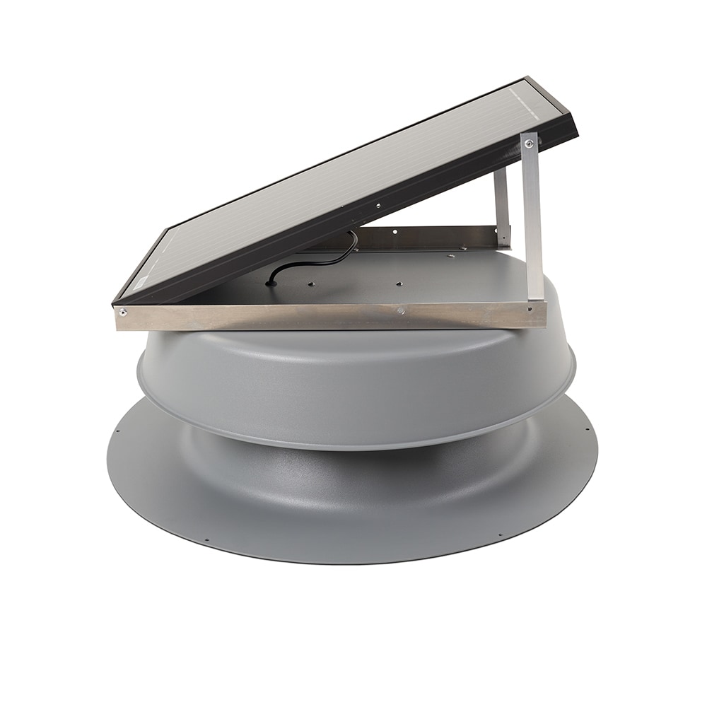 Skyview Solar Attic Fans Black Aluminum Roll Power Roof Vent