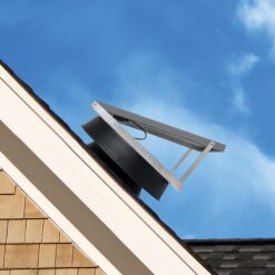 Skyview Solar Attic Fans Black Aluminum Roll Power Roof Vent