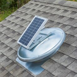Master Flow 525 -CFM Mill Galvanized steel Solar Power Roof Vent