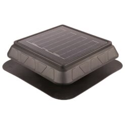 Master Flow Green Machine 750 -CFM Black Plastic Solar Power Roof Vent
