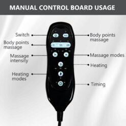 Huluwat Black Chenille Single Motor Power Lift Recliner Chair with Massage and Heat for Elderly Heavy Duty Motion Mechanism and One USB for Charging Max Reclining Angle 155