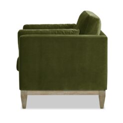 Jennifer Taylor Home Knox 36-in W Farmhouse Olive Green Velvet Accent Armchair