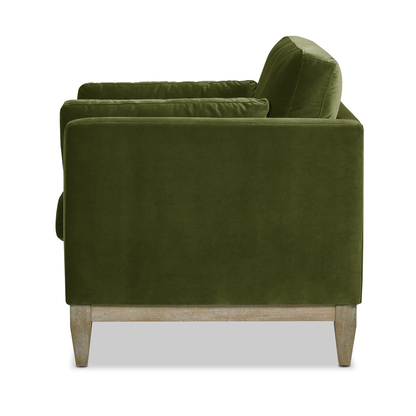 Jennifer Taylor Home Knox 36-in W Farmhouse Olive Green Velvet Accent Armchair