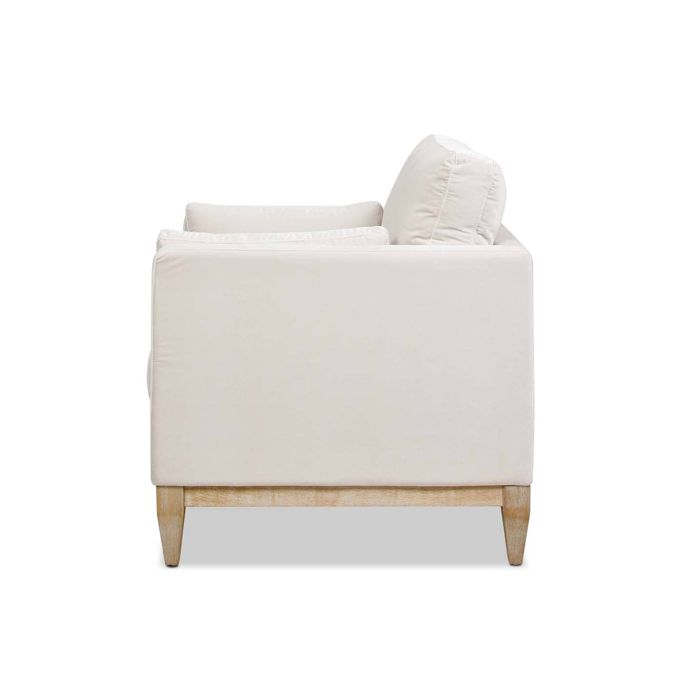 Jennifer Taylor Home Knox 36-in W Farmhouse French Beige Velvet Accent Armchair