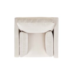 Jennifer Taylor Home Knox 36-in W Farmhouse French Beige Velvet Accent Armchair