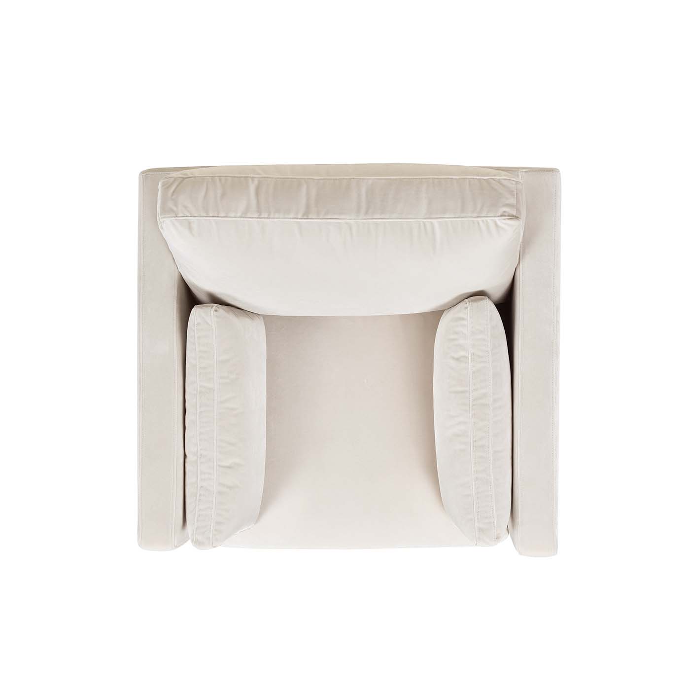 Jennifer Taylor Home Knox 36-in W Farmhouse French Beige Velvet Accent Armchair