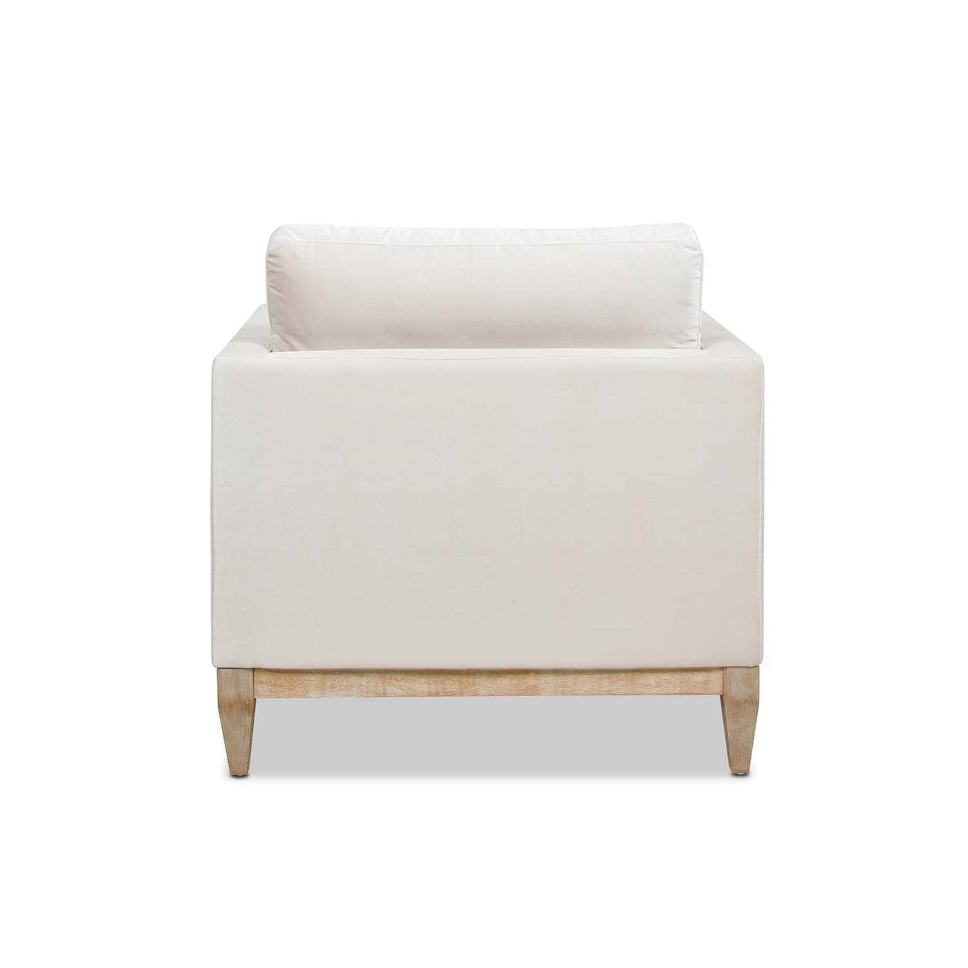 Jennifer Taylor Home Knox 36-in W Farmhouse French Beige Velvet Accent Armchair