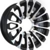 eCustomrim Aluminum Trailer Wheel 16X7 16 X 7 8 Lug 6.5 Center Avalanche Matte Black Rim 4.90 Center Bore