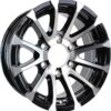 eCustomrim Aluminum Trailer Wheel 16X6 16 Inch Avalanche Black 6 Lug On 5.5 Inch Center Rim 3.75 Center Bore 3640 lbs.