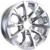 eCustomrim Aluminum Trailer Wheel 14X5.5 14 Inch Edge Silver Grey 5 Lug On 4.5 Inch Center Rim 3.19 Center Bore