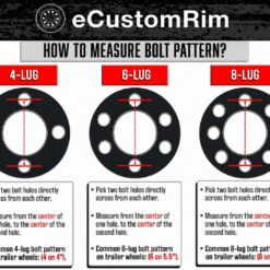 eCustomrim Aluminum Trailer Wheel 15X6 15 Inch A1411 Silver Grey 6 Lug On 5.5 Inch Center Rim, Durable Utility Trailer Wheel for Towing Applications
