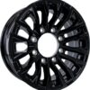 eCustomrim Aluminum Trailer Wheel 16X6 16 Inch 8 Lug 6.5 Center Edge Black Rim 3.75 Center Bore