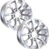 eCustomrim 2-Pack Aluminum Trailer Wheels 15X5 15 Inch Rim 3.19 Center Bore Silver Grey Machined 5 Lug
