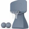 GoSports Coast Modern Poolside Basketball Hoop with Wheels - Premium Outdoor Pool Basketball Hoop with 2 Swimming Pool Basketballs and Ball Pump