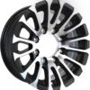 eCustomrim Aluminum Trailer Wheel 16X6 16 Inch Avalanche Style 8 Lug On 6.5 Inch Center Rim 4.90 Center Bore