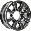 eCustomrim Aluminum Trailer Wheel 16X6 16 Inch Thoroughbred Style 8 Lug On 6.5 Inch Center Rim