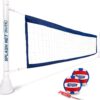 GoSports Deck-Mounted Splash Net Elite Inground Pool Volleyball Game - Permanent Deck Mounted for Inground Pools