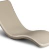 GoSports Coast Modern in Pool Lounge Chair - Waterproof & Weighted Chaise Lounger - Outdoor Pool Furniture for Patio or in Baja Shelf - Sand