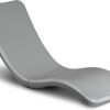 GoSports Coast Modern in Pool Lounge Chair - Waterproof & Weighted Chaise Lounger - Outdoor Pool Furniture for Patio or in Baja Shelf - Gray