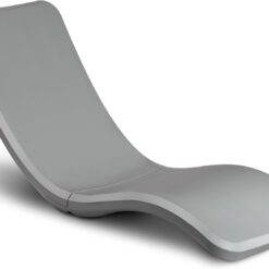 GoSports Coast Modern in Pool Lounge Chair - Waterproof & Weighted Chaise Lounger - Outdoor Pool Furniture for Patio or in Baja Shelf - Gray