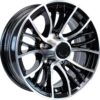 eCustomrim Aluminum Trailer Wheel 15X5 15 Inch Evolution Black 5 Lug On 4.5 Inch Center Rim