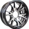 eCustomrim Aluminum Trailer Wheel 16X6 16 Inch Machined Lip Style 6 Lug On 5.5 Inch Center Rim