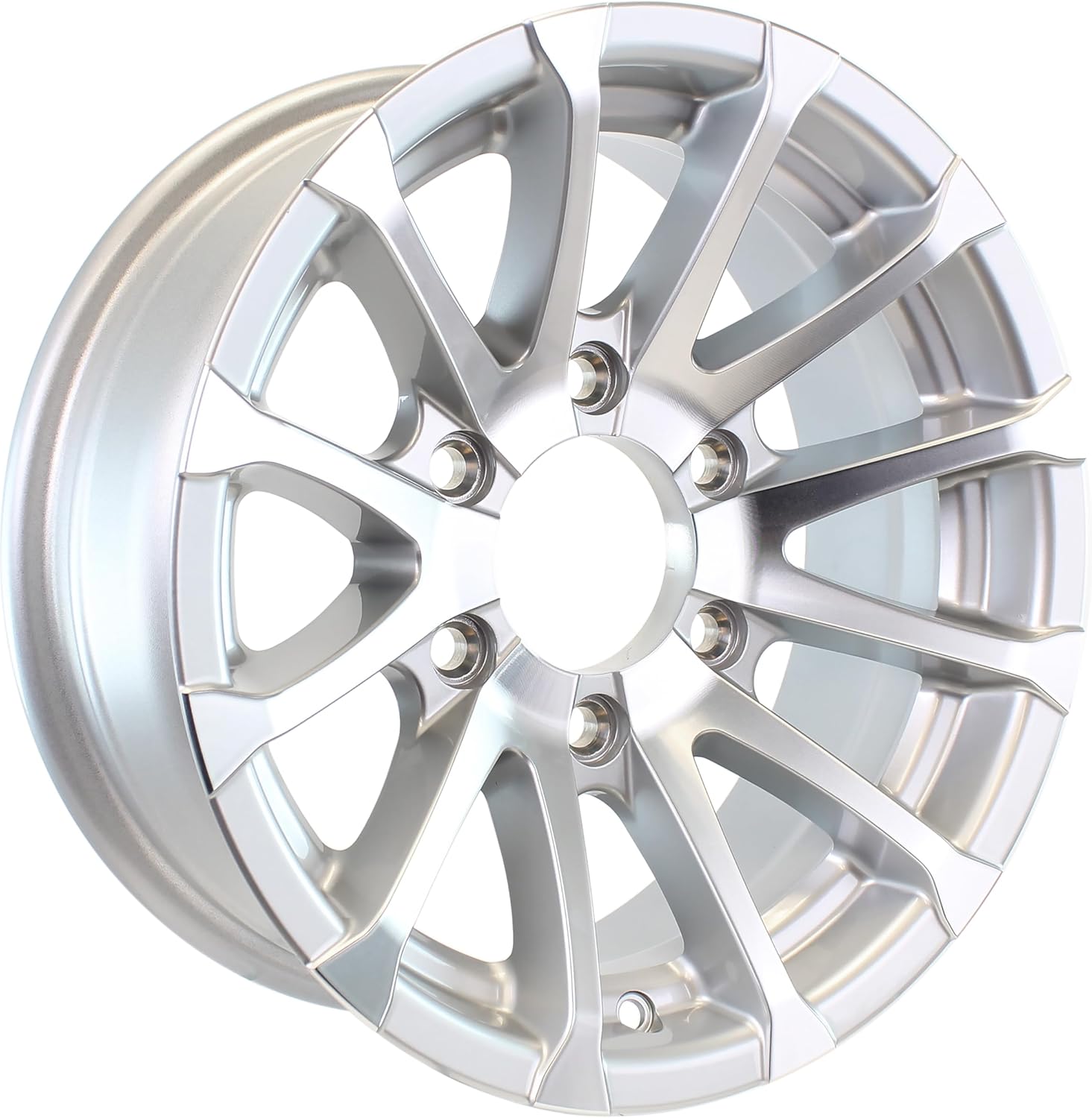 eCustomrim Aluminum Trailer Wheel 16X6 16 Inch Avalanche Style 6 Lug On 5.5 Inch Center Rim