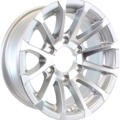 eCustomrim Aluminum Trailer Wheel 15X6 15 Inch Avalanche Style 6 Lug On 5.5 Inch Center Rim