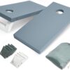 GoSports Coast Modern All Weather Cornhole Board Set - 4 x 2 ft Regulation Size - Premium Outdoor Game for Adults & Family, Stone Blue