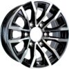 eCustomrim Aluminum Trailer Wheel 16X6 16 Inch Edge Black 6 Lug On 5.5 Inch Center Rim 3.75 Center Bore