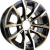 eCustomrim Brushed Gold Aluminum Trailer Wheel 14X5.5 14 Inch Edge Style 5 Lug On 4.5 Inch Center Rim 3.19 Center Bore