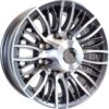 eCustomrim Aluminum Trailer Wheel 16X6 16 Inch Evolution Style 8 Lug On 6.5 Inch Center Rim