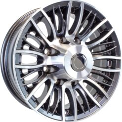 eCustomrim Aluminum Trailer Wheel 16X6 16 Inch Evolution Style 8 Lug On 6.5 Inch Center Rim