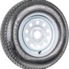 eCustomrim Trailer Tire Rim Assembly ST215/75D14 14 Inch Load Range C 5 Lug White Wheel - 2 Year Warranty w/Roadside