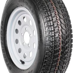 eCustomrim Trailer Tire Rim Assembly ST215/75D14 14 Inch Load Range C 5 Lug White Wheel - 2 Year Warranty w/Roadside