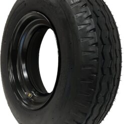eCustomrim 2-Pack Heavy Duty Highway Trailer Tire 8-14.5 ST On 6X14.5 14.5X6 Wheel RV Mobile Home Load H 16 Ply w/ 2 Year Warranty and Roadside