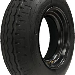 eCustomrim 2-Pack Heavy Duty Highway Trailer Tire 8-14.5 ST On 6X14.5 14.5X6 Wheel RV Mobile Home Load H 16 Ply w/ 2 Year Warranty and Roadside