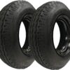 eCustomrim 2-Pack Heavy Duty Highway Trailer Tire 8-14.5 ST On 6X14.5 14.5X6 Wheel RV Mobile Home Load H 16 Ply w/ 2 Year Warranty and Roadside