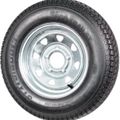 eCustomrim 2-Pack Trailer Tire Rim Assembly ST175/80D13 175/80 13 Inch 5 Lug Galvanized Wheel - 2 Year Warranty w/Free Roadside