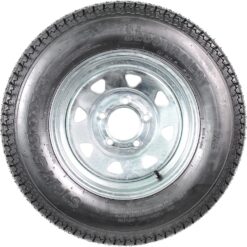 eCustomrim 2-Pack Trailer Tire Rim Assembly ST175/80D13 175/80 13 Inch 5 Lug Galvanized Wheel - 2 Year Warranty w/Free Roadside