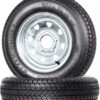 eCustomrim 2-Pack Trailer Tire Rim Assembly ST175/80D13 175/80 13 Inch 5 Lug Galvanized Wheel - 2 Year Warranty w/Free Roadside