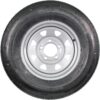 eCustomrim Radial Trailer Tire On Rim ST185/80R13 13 Inch 5 Lug on 4.5 Silver Grey Wheel - 6 Year Warranty w/Roadside