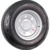 eCustomrim Radial Trailer Tire On Rim ST185/80R13 13 Inch 13X4.5 5 Lug On 4.5 Silver Grey Wheel - 6 Year Warranty w/Roadside