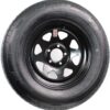 eCustomrim Trailer Tire Rim Assembly ST205/75D14 Load C 14 Inch 5 Lug 4.5 Center Black Wheel - 2 Year Warranty w/Roadside