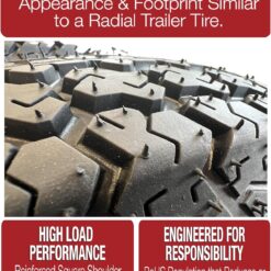 eCustomrim Trailer Tire Rim Assembly ST205/75D14 Load C 14 Inch 5 Lug 4.5 Center Black Wheel - 2 Year Warranty w/Roadside