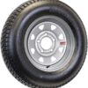 eCustomrim Radial Trailer Tire Rim ST175/80R13 13 Inch Load D 5 Lug On 4.5 Silver Grey Wheel - 6 Year Warranty w/Roadside