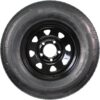 eCustomrim Trailer Tire and Rim Radial ST175/80R13 13 Inch 5 Lug 4.5 Center Black Spoke Wheel - 6 Year Warranty w/Free Roadside