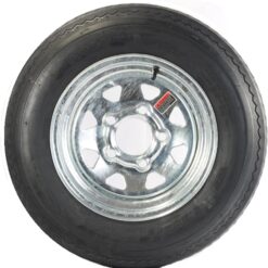 eCustomrim Trailer Tire Rim Assembly 5.30-12 530-12 12 Inch 5 Lug Galvanized Wheel - 2 Year Warranty w/Roadside