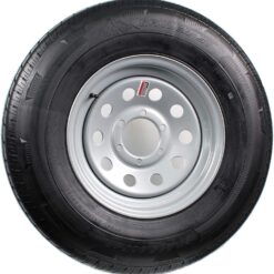 eCustomrim Radial Trailer Tire On Silver Grey Rim ST235/80R16 16 Inch Load Range E 6 Lug Wheel - 6 Year Warranty w/Roadside