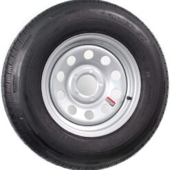 eCustomrim Radial Trailer Tire Rim ST205/75R14 14 Inch 5 Lug On 4.5 Center Silver Grey Modular Wheel - 6 Year Warranty w/Roadside